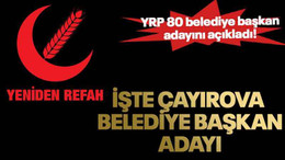 Yeniden Refah Partisi 80 belediye başkan adayını açıkladı!